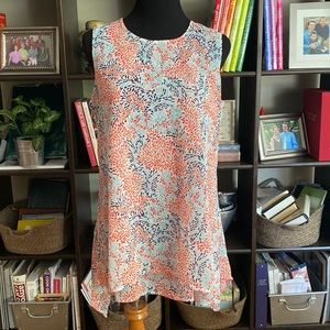 Fever Flowy Sleeveless Tunic Blouse